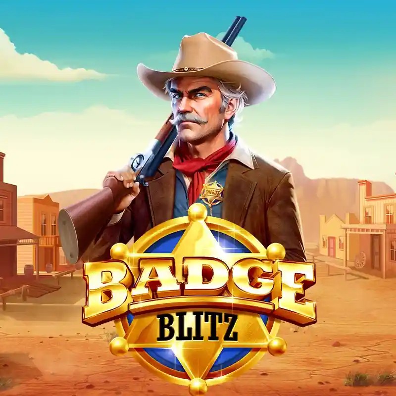 Badge Blitz logo by Pragmatic Play at Dracula Casino