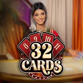 32 Cards slot logo by Ezugi at Dracula Casino
