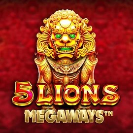 5 Lions Megaways by Pragmatic Play, showcased at draculacasinoo.com – game logo