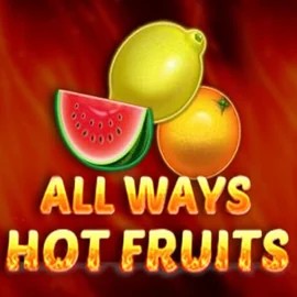 All Ways Hot Fruits slot logo by Amatic Industries at Dracula Casino