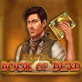 Book of Dead logo by Play'n GO at Dracula Casino