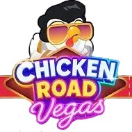 Chicken Road Vegas by InOut, showcased at draculacasinoo.com – game logo