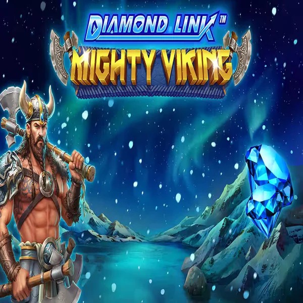 Diamond Link Mighty Viking casino game by Greentube – featured logo at Dracula Casino