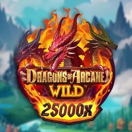 Dragons of Arcane Wild logo – Slots by Foxium at Dracula Casino