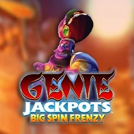 Genie Jackpots: Big Spin Frenzy by Blueprint Gaming, showcased at draculacasinoo.com – game logo