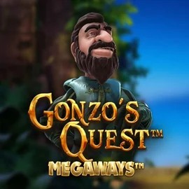 Gonzo's Quest Megaways slot logo by Red Tiger Gaming at Dracula Casino