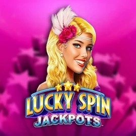 Lucky Spin Jackpots slot logo by Novomatic at Dracula Casino