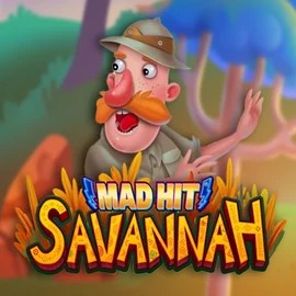 Mad Hit Savannah slot visual from RubyPlay available on draculacasinoo.com
