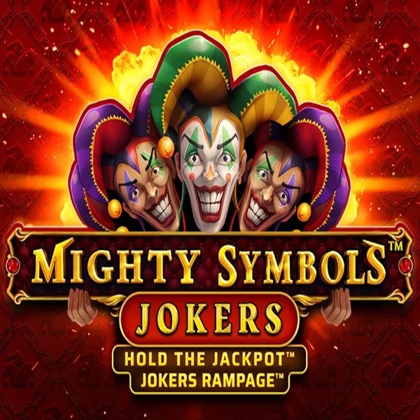 Mighty Symbols Joker slot logo by Wazdan at Dracula Casino