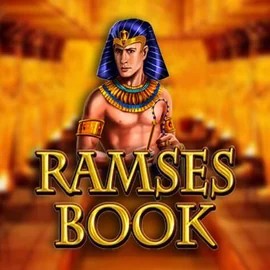 Ramses Book slot logo by Gamomat at Dracula Casino