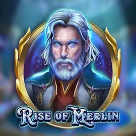 Slots logo of Rise of Merlin from Play'n GO at Dracula Casino