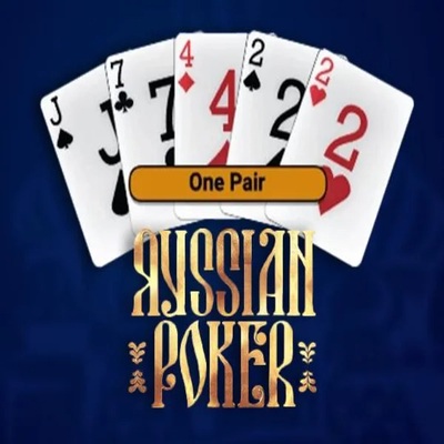 Russian Poker online game logo by OneTouch Games on draculacasinoo.com