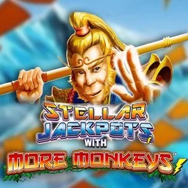 Try Stellar Jackpots with More Monkeys slot by Lightning Box Game on draculacasinoo.com – logo image