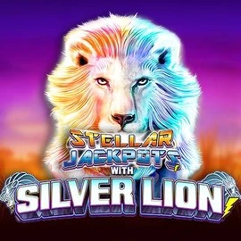 Enjoy Stellar Jackpots with Silver Lion by Lightning Box Game – logo hosted on draculacasinoo.com