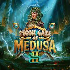 Stone Gaze of Medusa 2 slot logo by Stakelogic at Dracula Casino