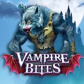 Vampire Bites online game logo by Amusnet Interactive on draculacasinoo.com